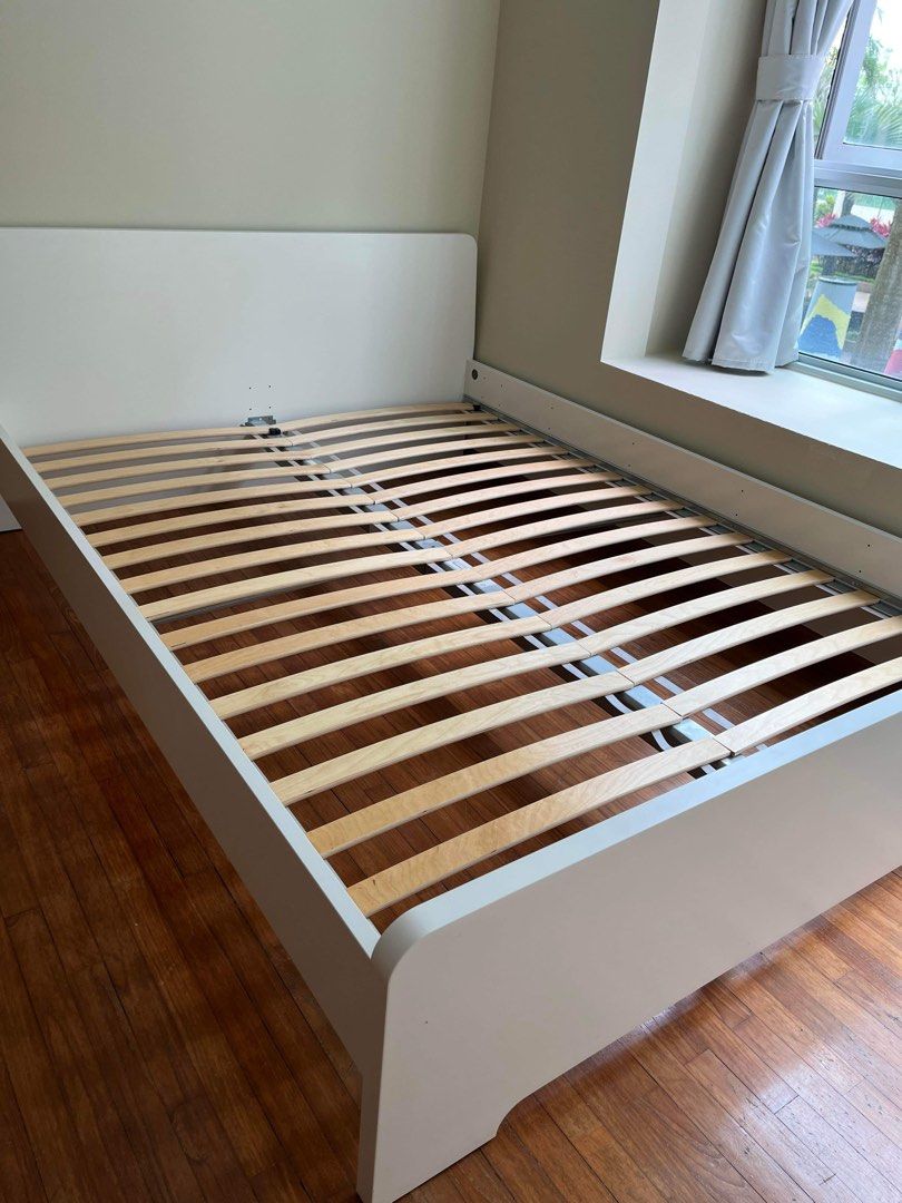 IKEA MALM bed with Mattress, Furniture & Home Living, Furniture, Bed