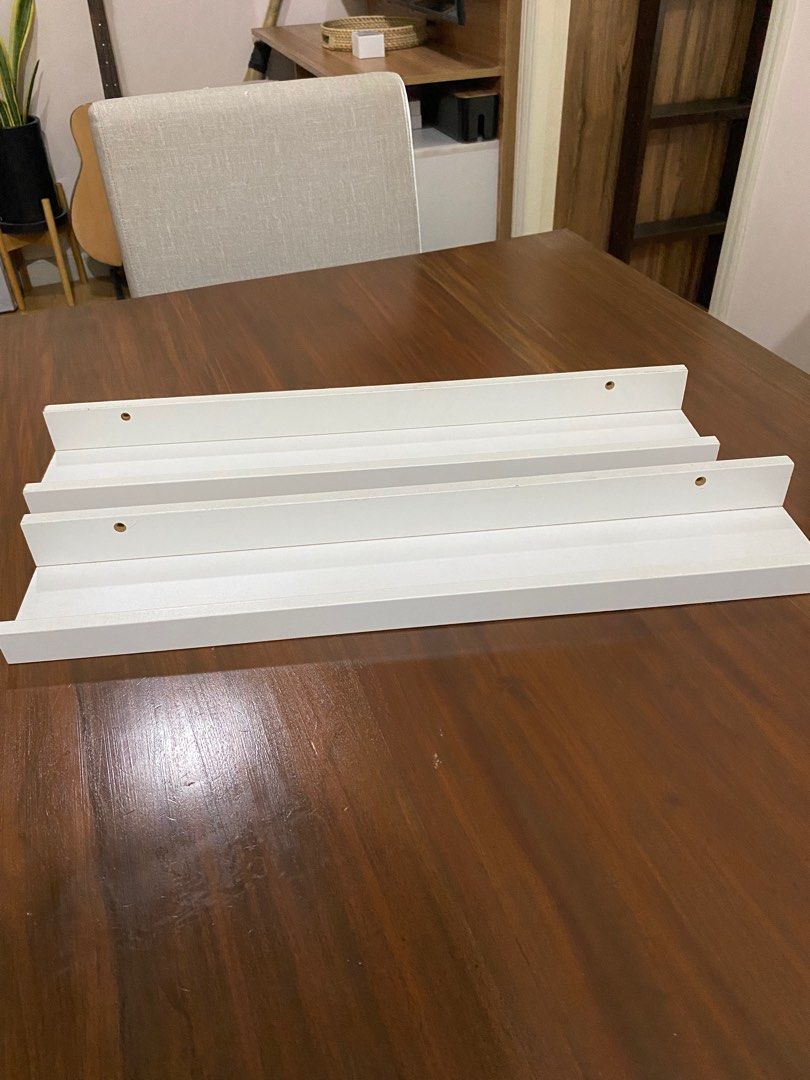 Ikea Ribba Wall Shelf Ledge Set of 2 55cm on Carousell