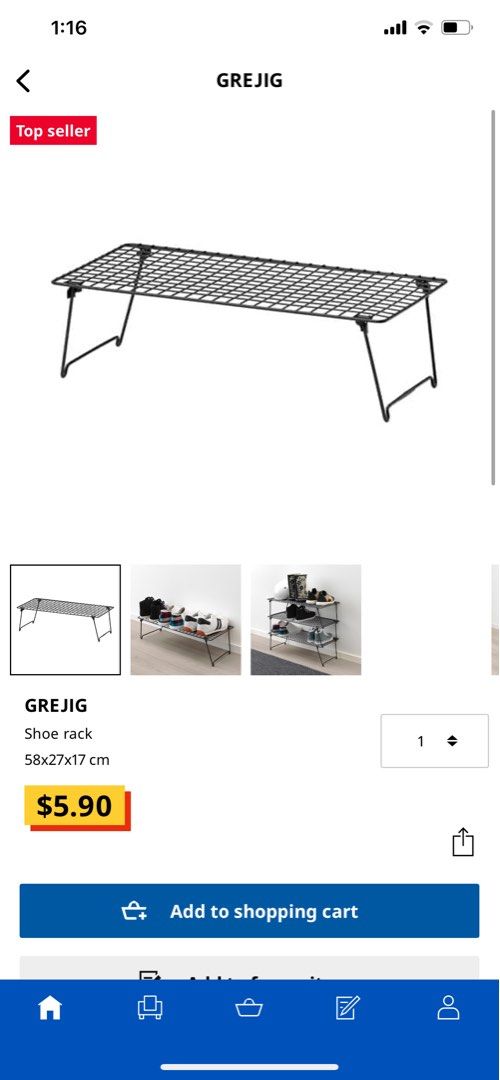Ikea shoe rack, Furniture & Home Living, Furniture, Shelves, & Racks on Carousell