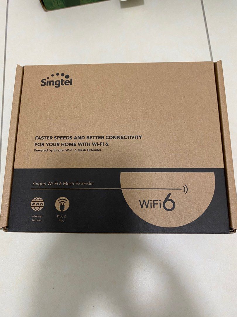 Singtel AX5400 Wi-Fi 6 Mesh Extenders, Computers & Tech, Parts ...