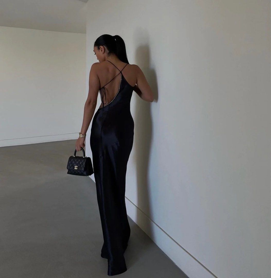 INSTOCK XS LPA Amali Maxi Black Dress Gala Dinner PWS Women s Fashion Dresses Sets Evening dresses gowns on Carousell