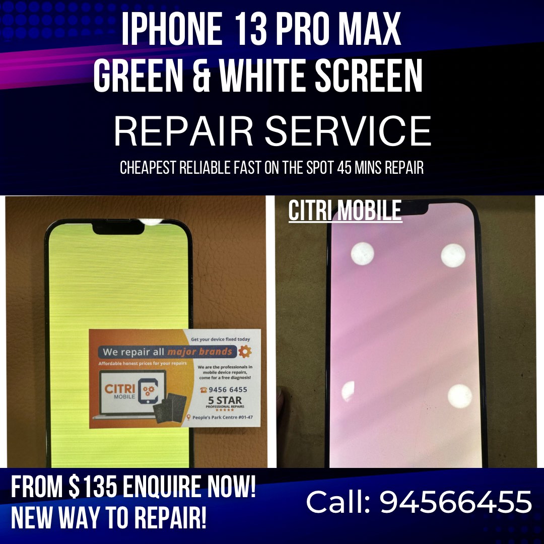 iPhone 13 Pro Max Repair , iPhone 13 Pro Max White Screen Repair Fix ...