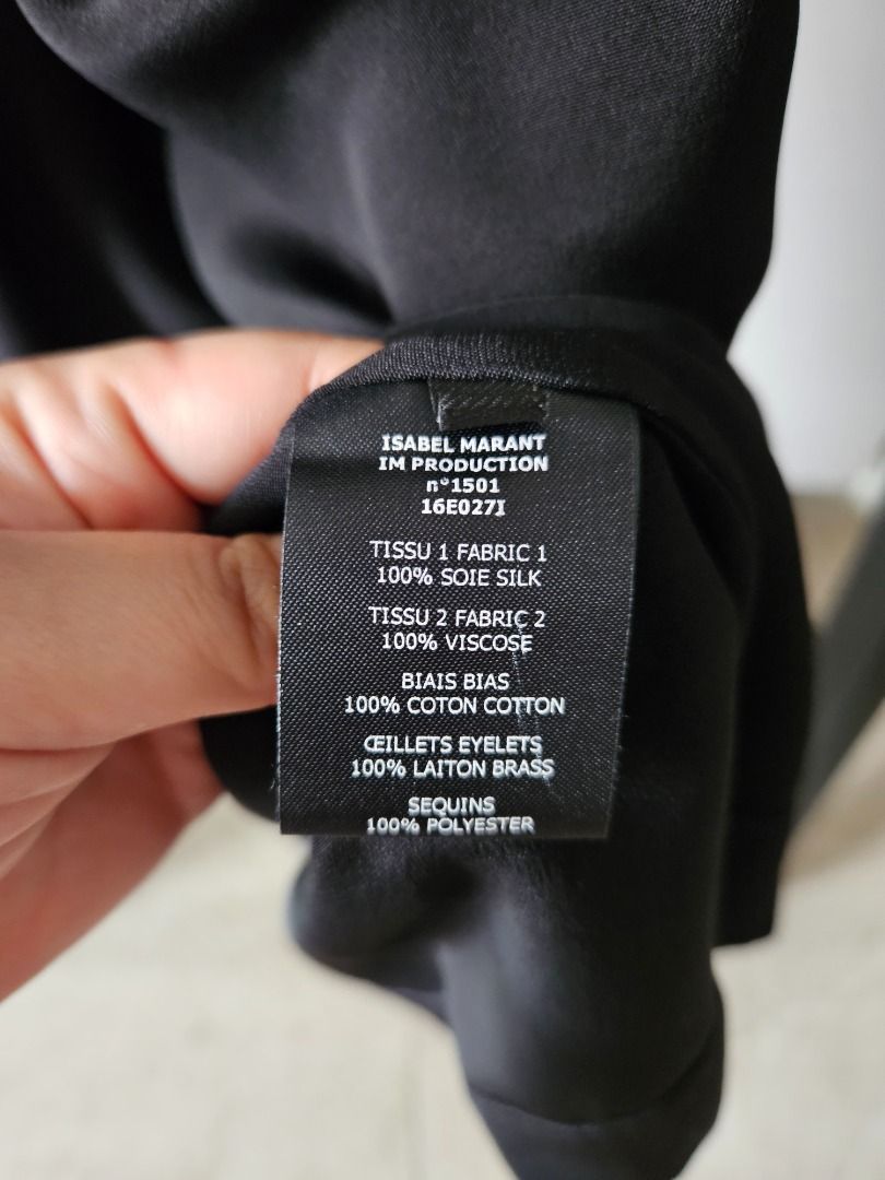 Isabel Marant Silk Fergie Black Dress