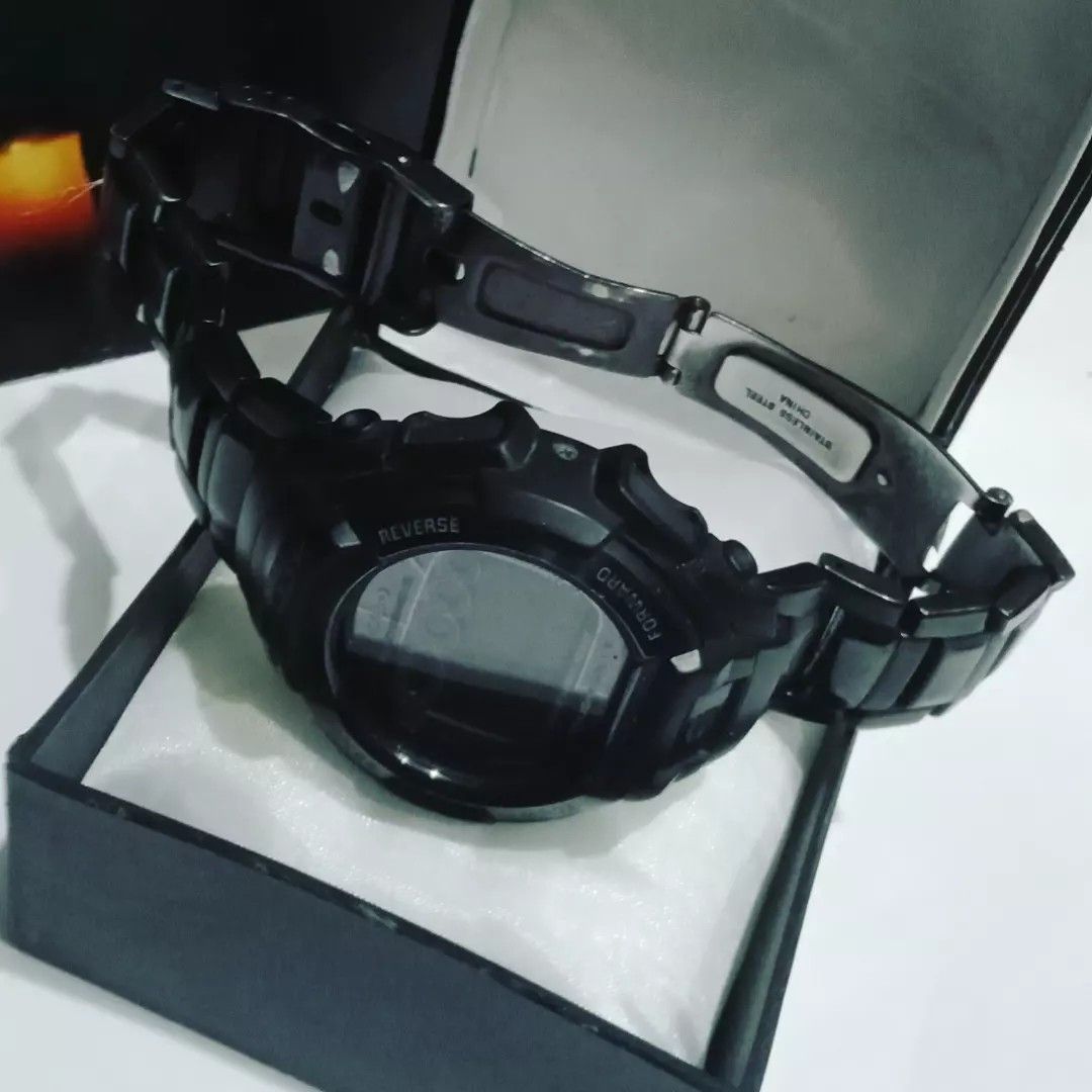 Ja0291 Jam tangan CASIO G shock strap besi, Fesyen Pria, Jam Tangan di