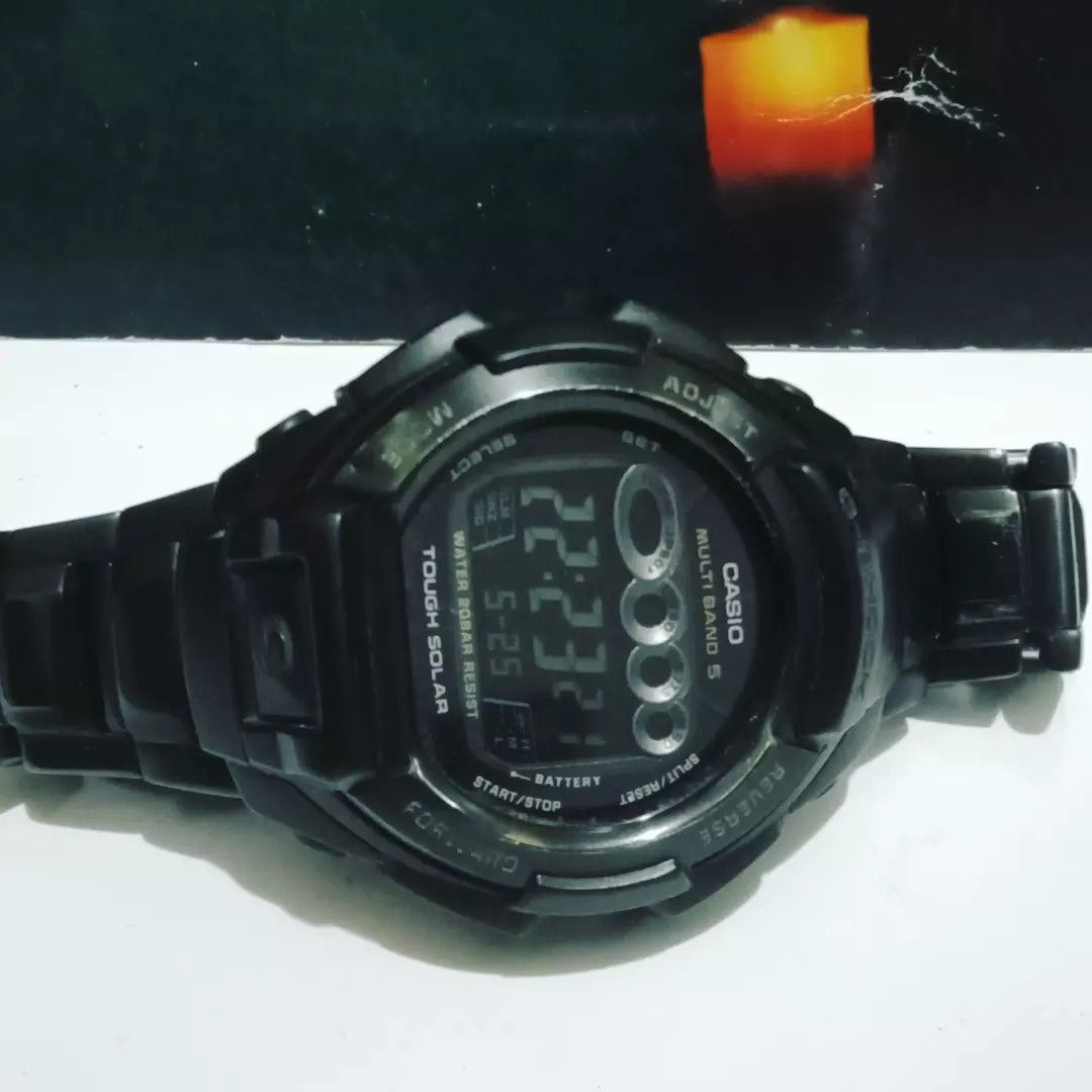 Ja0291 Jam tangan CASIO G shock strap besi, Fesyen Pria, Jam Tangan di