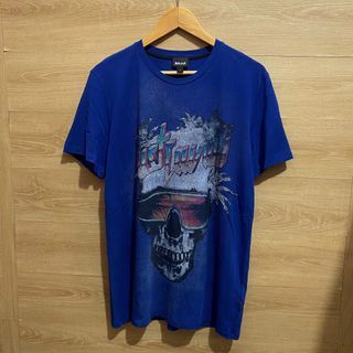 Just Cavalli Blue skull T-Shirt