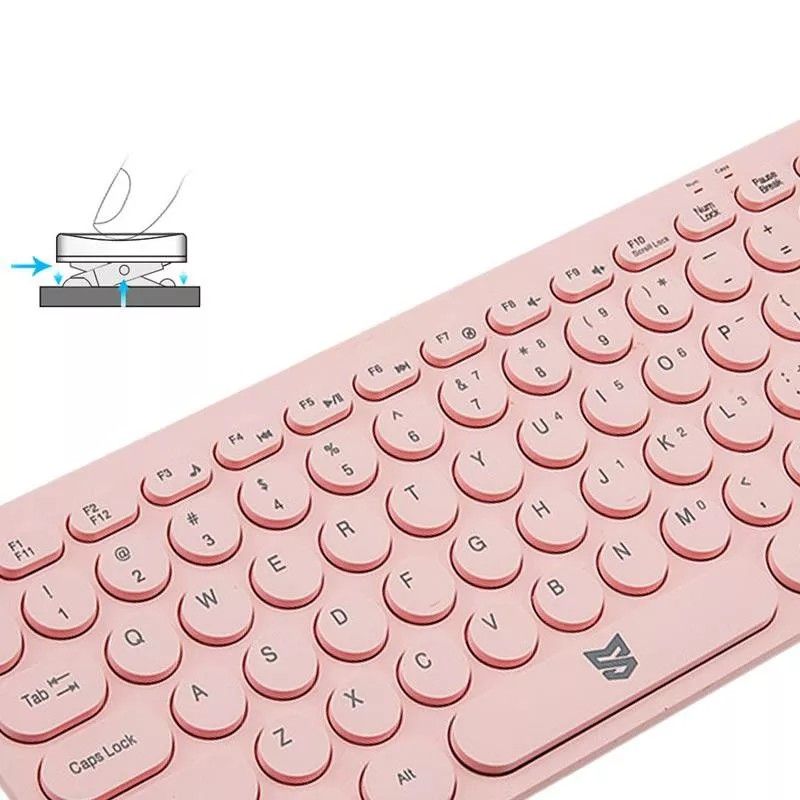 Kaikki Wired Keyboard Pink Portable USB Keyboard laptop on Carousell