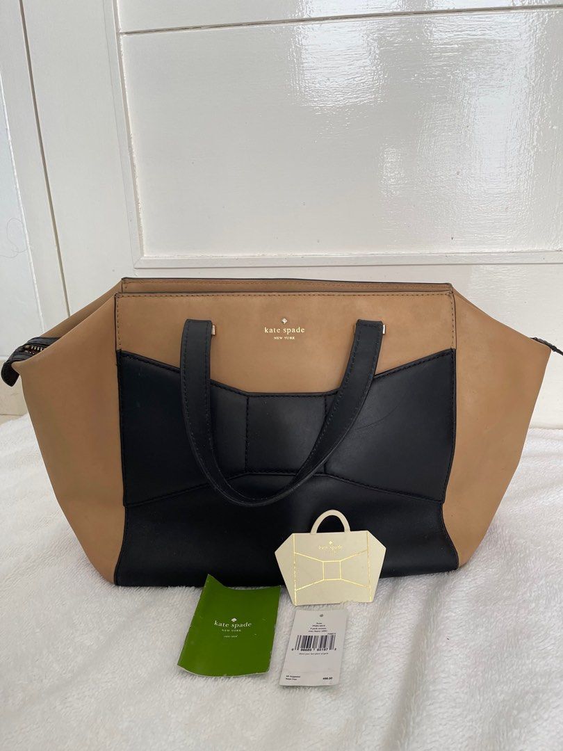 Kate Spade New York Two 2 Park Ave Small Beau Bag BLACK Leather