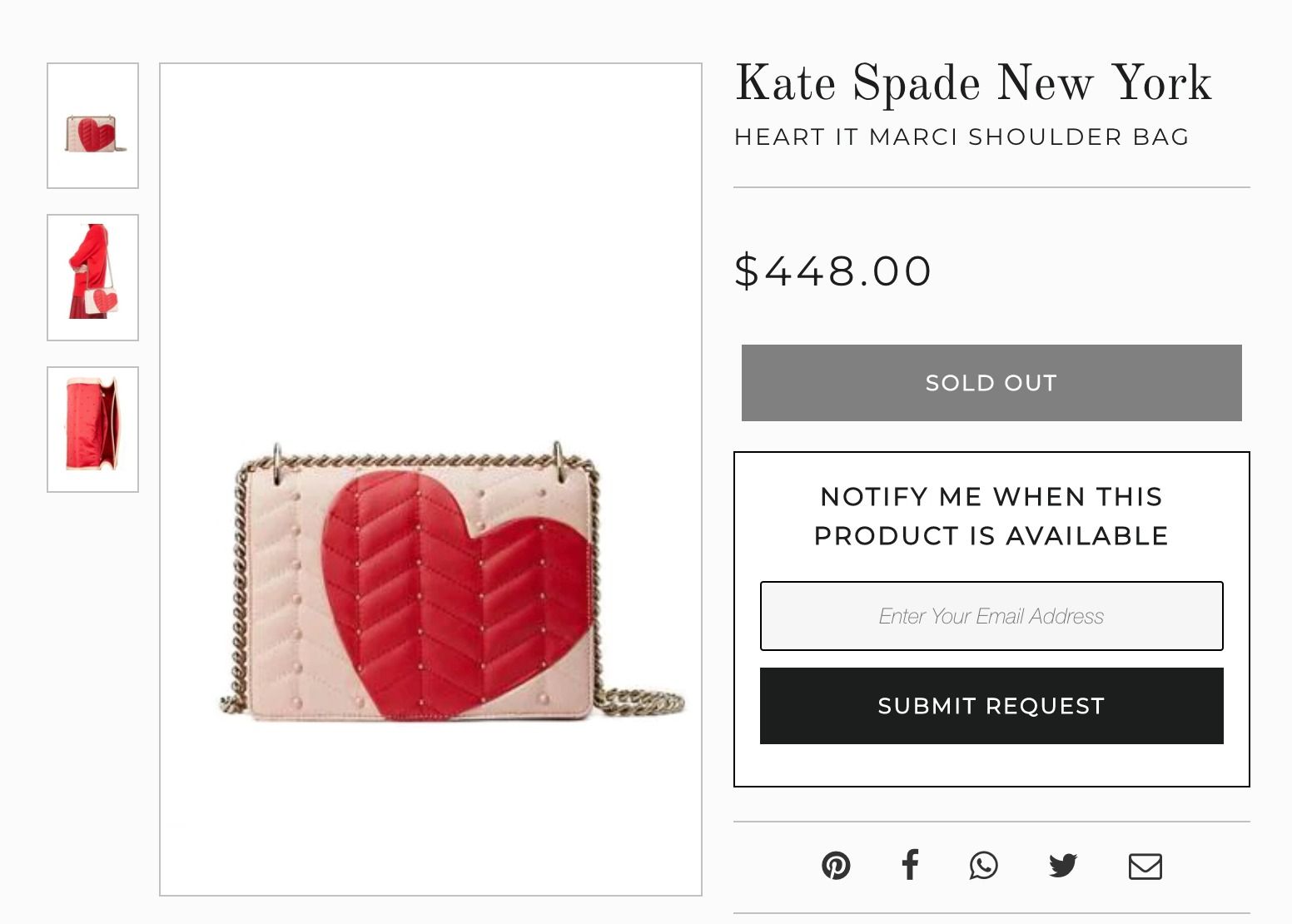 Kate Spade New York Heart It Marci Bag Red Pink Luxury Bags