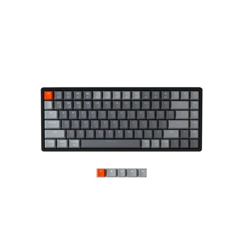 Keychron K2 keyboard PC Mac Chroma Metal Brown Switch Quiet Keys, 電腦＆科技