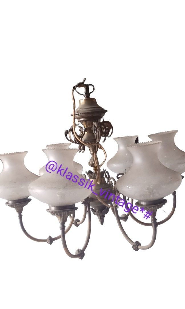 Lampu gantung antik eropa,cabang 6,bobot berat on Carousell