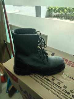 Leather boots