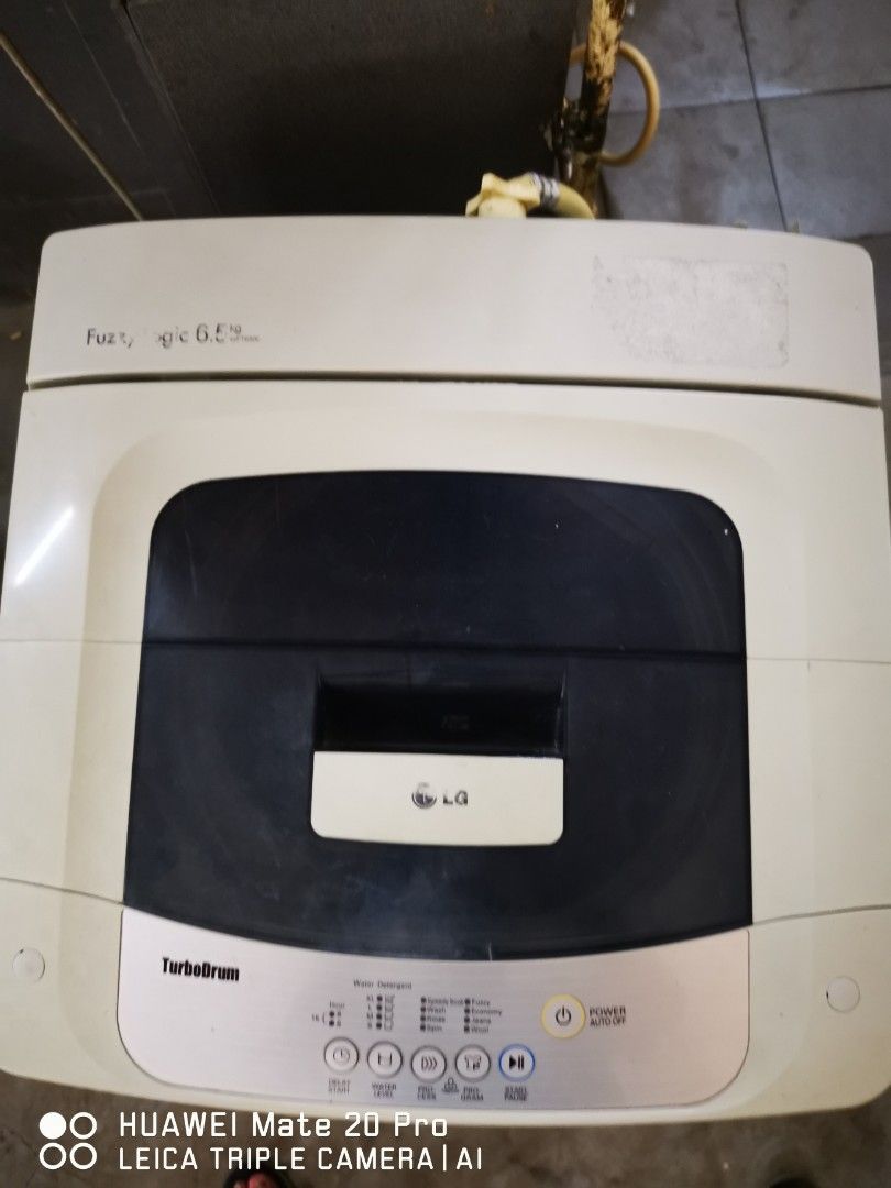 LG 6.5 kg turbo drum top load washing machine, TV & Home Appliances