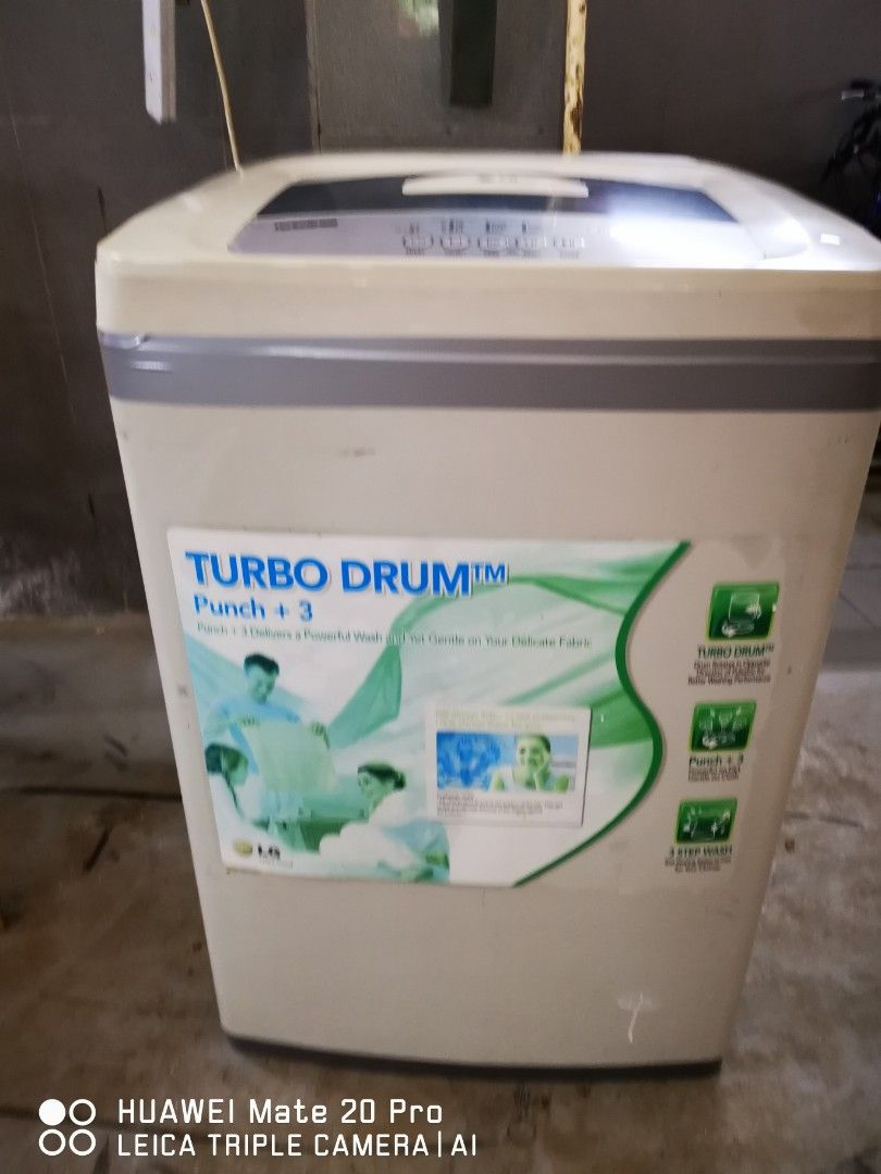 LG 6.5 kg turbo drum top load washing machine, TV & Home Appliances