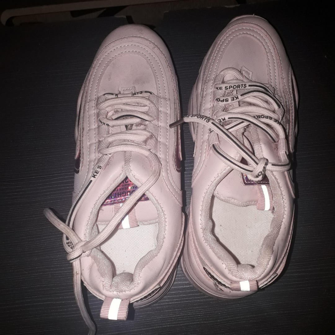 Light Pink Rubber Shoes on Carousell
