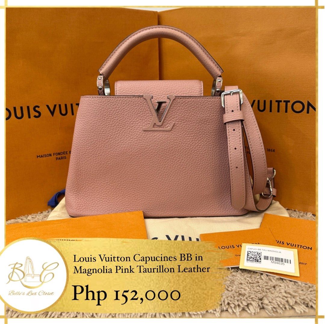 Louis Vuitton Capucines Size Bb Magnolia M94635 Taurillon Leather