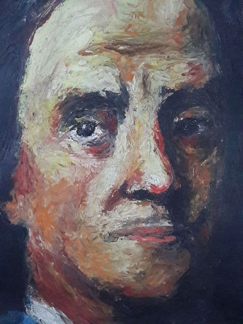 Lukisan Wajah Pria Eropa Karya Diat Tahun 2006 on Carousell