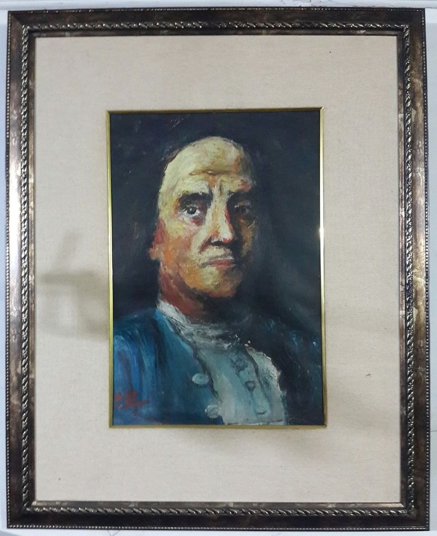 Lukisan Wajah Pria Eropa Karya Diat Tahun 2006 on Carousell