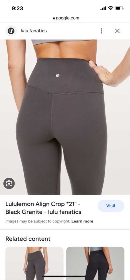 lululemon Align™ High-Rise Pant 25 *With Pockets, Black Granite