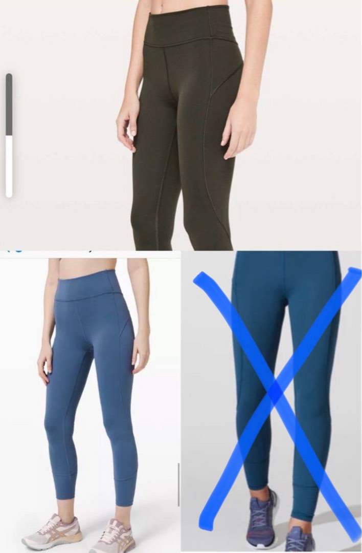 Lululemon in movement 7/8 tight 25” (size 2, nocturnal teal), Women's  Fashion, Activewear on Carousell
