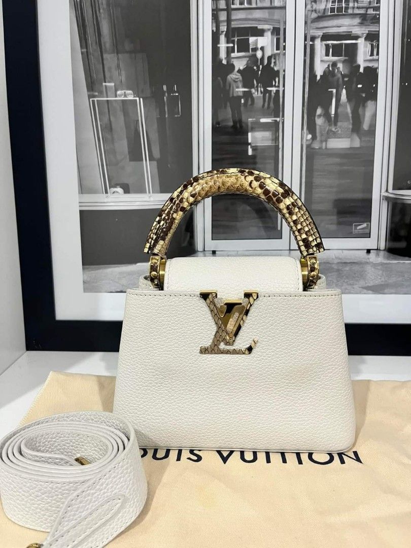 LV Capucines Mini Python Handle, Luxury, Bags & Wallets on Carousell