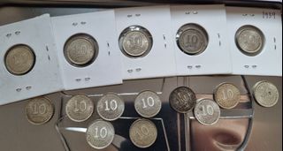 Malaya 1939 George VI 10 cents coin (15 pc)
