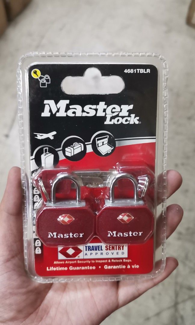 MASTER TRAVEL SENTRY TSA APPROVED PADLOCK 4681, Furniture & Home