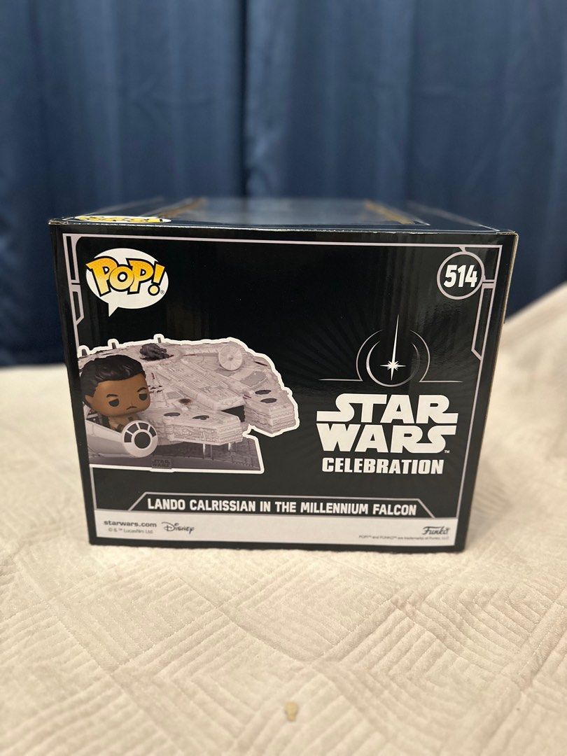 Millennium Falcon Funko Pop Star Wars (Category: Designer & Blind Box Toys) located in Davao. Submitted by variant_arts (Listing ID 1234798400, Image 3). Description: Millennium Falcon Star Wars Funko Pop 2022 Exclusive with sticker Never out of box; Brand New Willing to negotiate on the price Box condition is not mint Can send more pictures if interested Payment through Gcash.