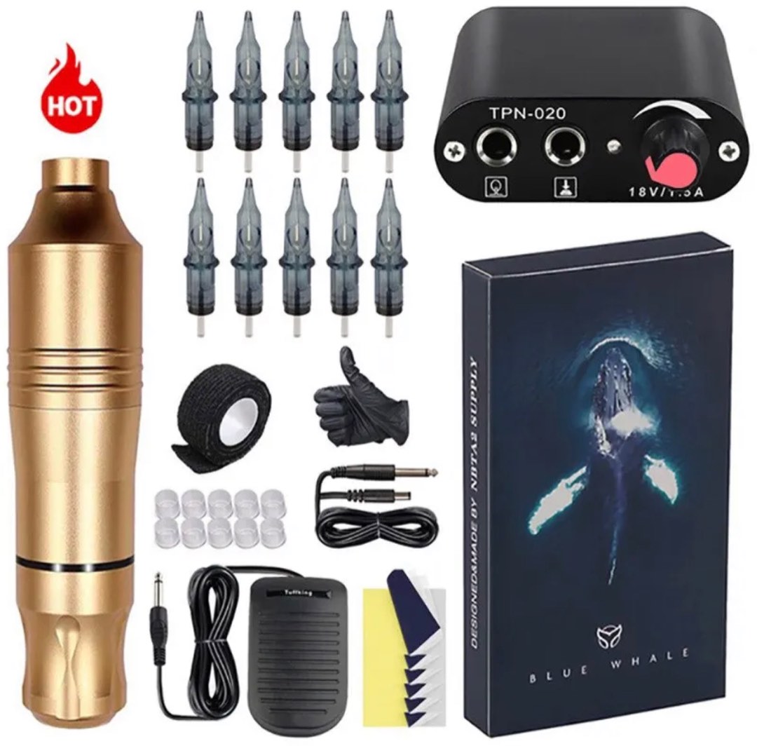 Mini tattoo machine, Hobbies & Toys, Stationery & Craft, Craft Supplies