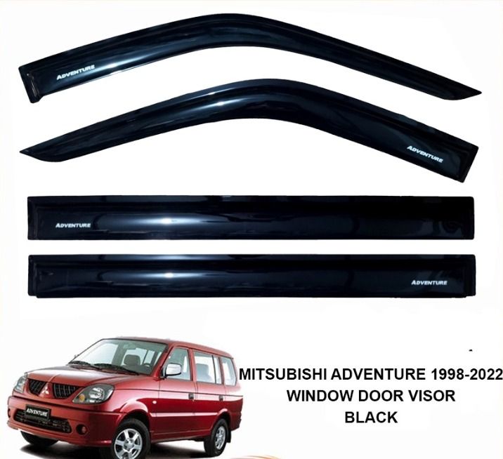 Mitsubishi Adventure 1998 to 2022 OEM Window door visor black on Carousell