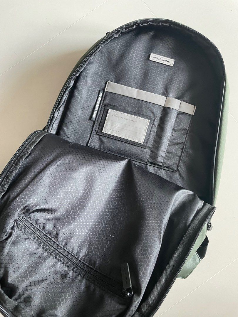 Moleskine Metro Laptop Backpack Green, Men's Fashion, Bags, Backpacks