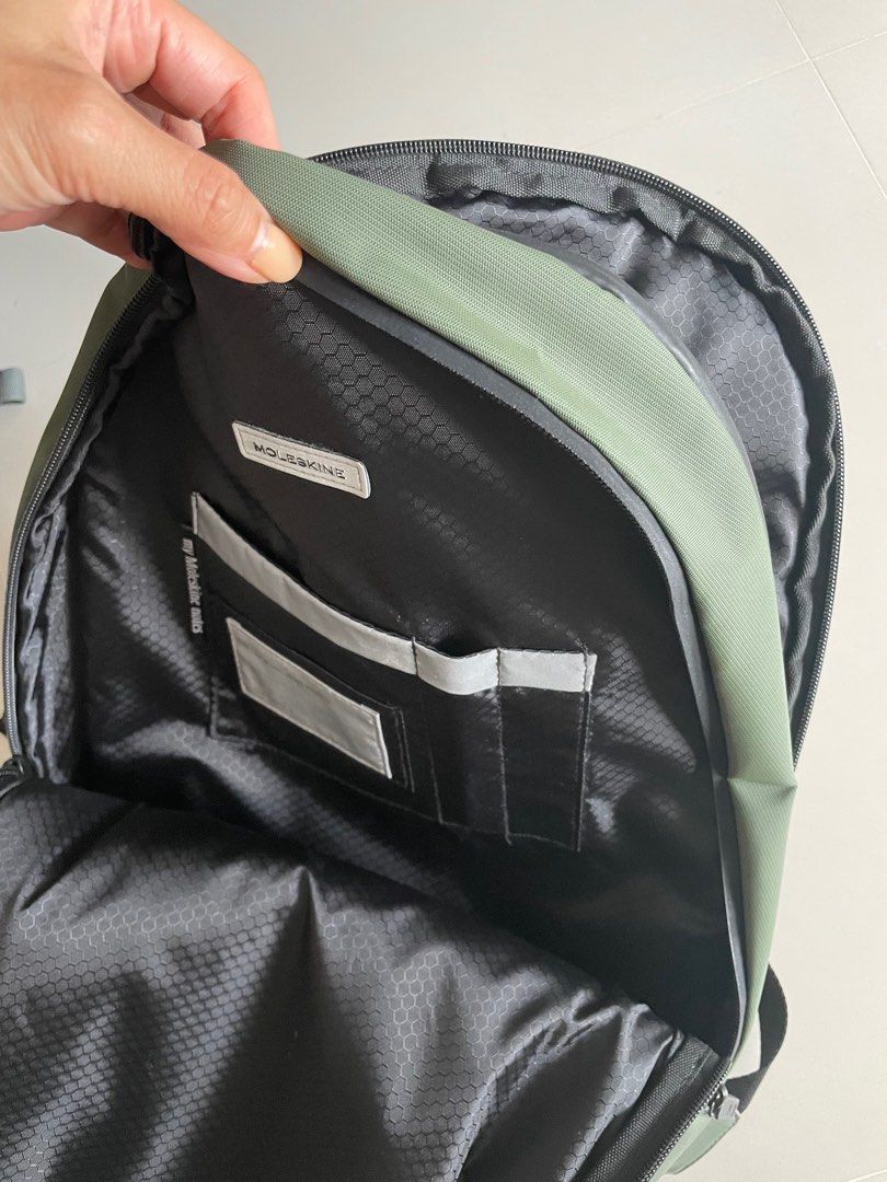 Moleskine Metro Laptop Backpack Green, Men's Fashion, Bags, Backpacks