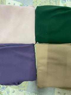 Mootiara Warda Plain Shawl