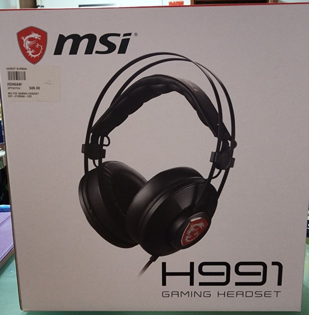 MSI H991 Gaming Headset, Audio, Headphones & Headsets on Carousell