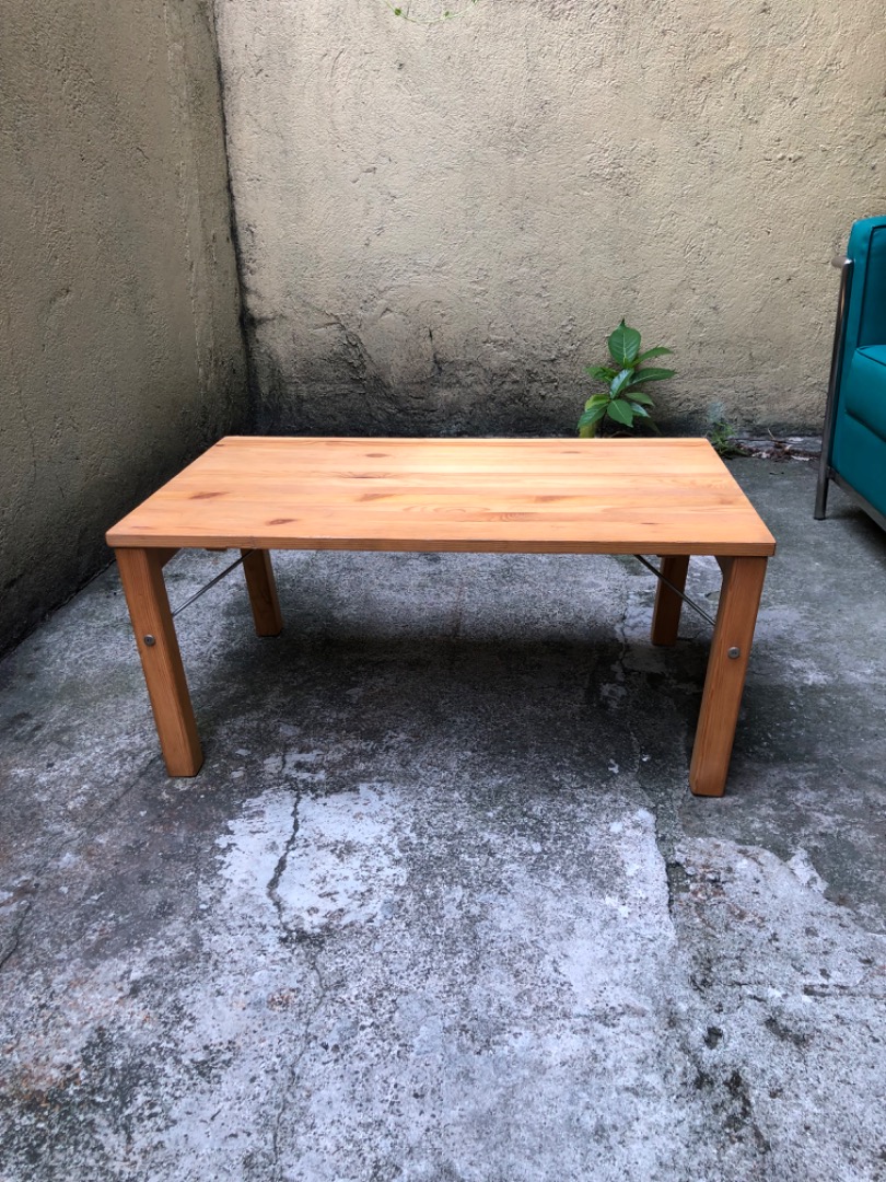 MUJI pine folding table on Carousell