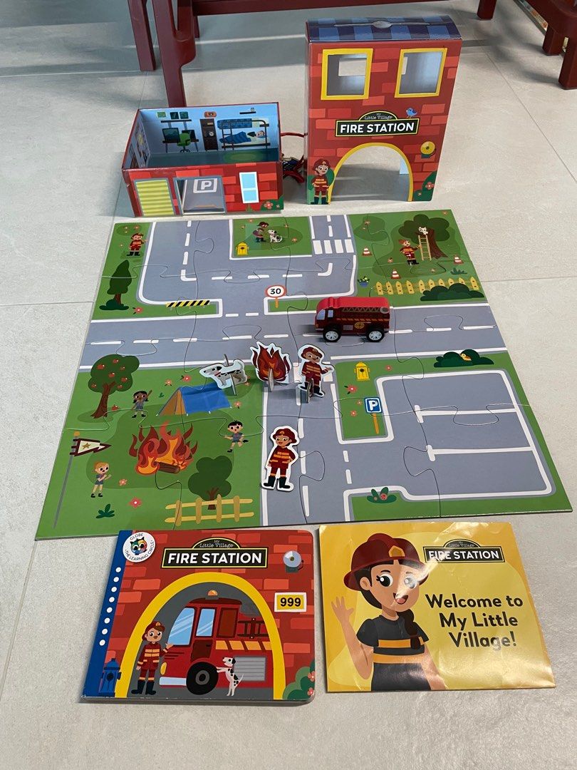 My little village fire station, Hobbies & Toys, Toys & Games on Carousell