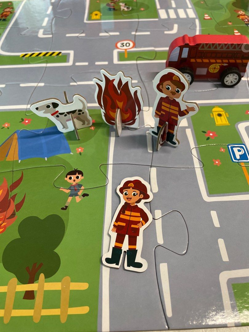 My little village fire station, Hobbies & Toys, Toys & Games on Carousell