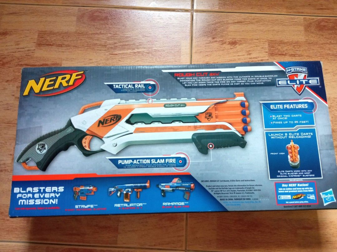 Nerf Rough Cut 2x4 N strike Elite Children s Activity Hobbies