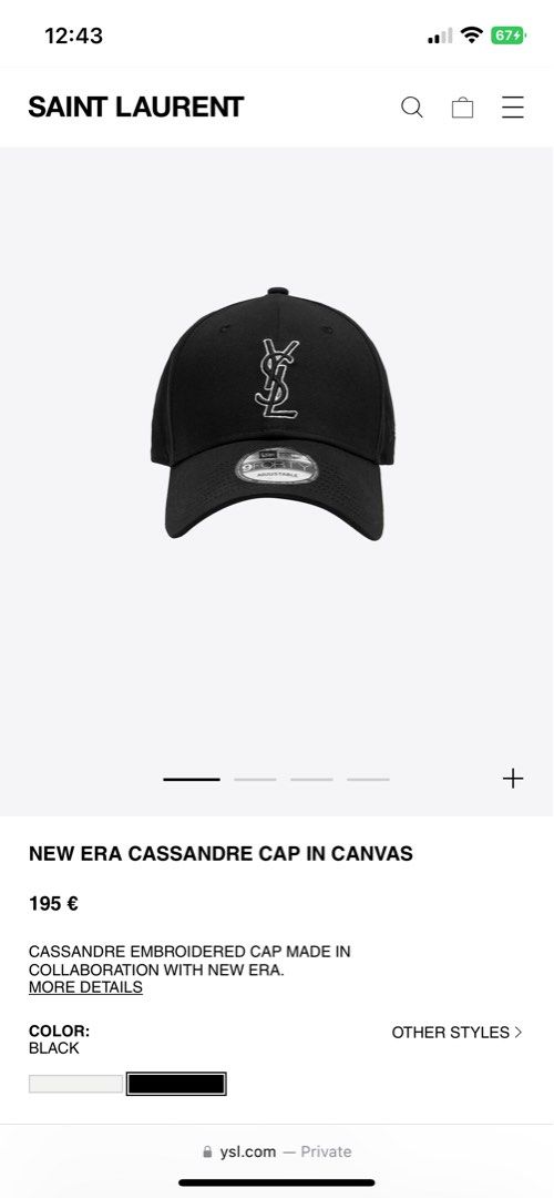 Yves Saint Laurent, Accessories, New Era Ysl Cap