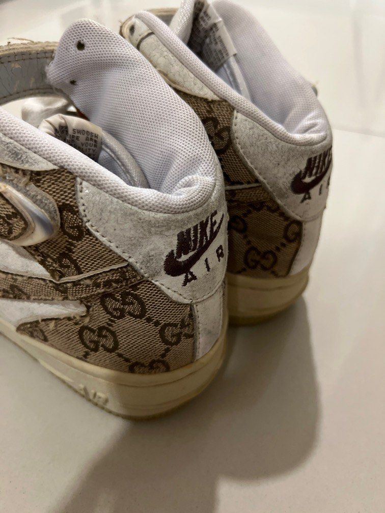Nike AF1 High Gucci Monogram Made in Japan, Women's Fashion, Footwear,  Sneakers on Carousell