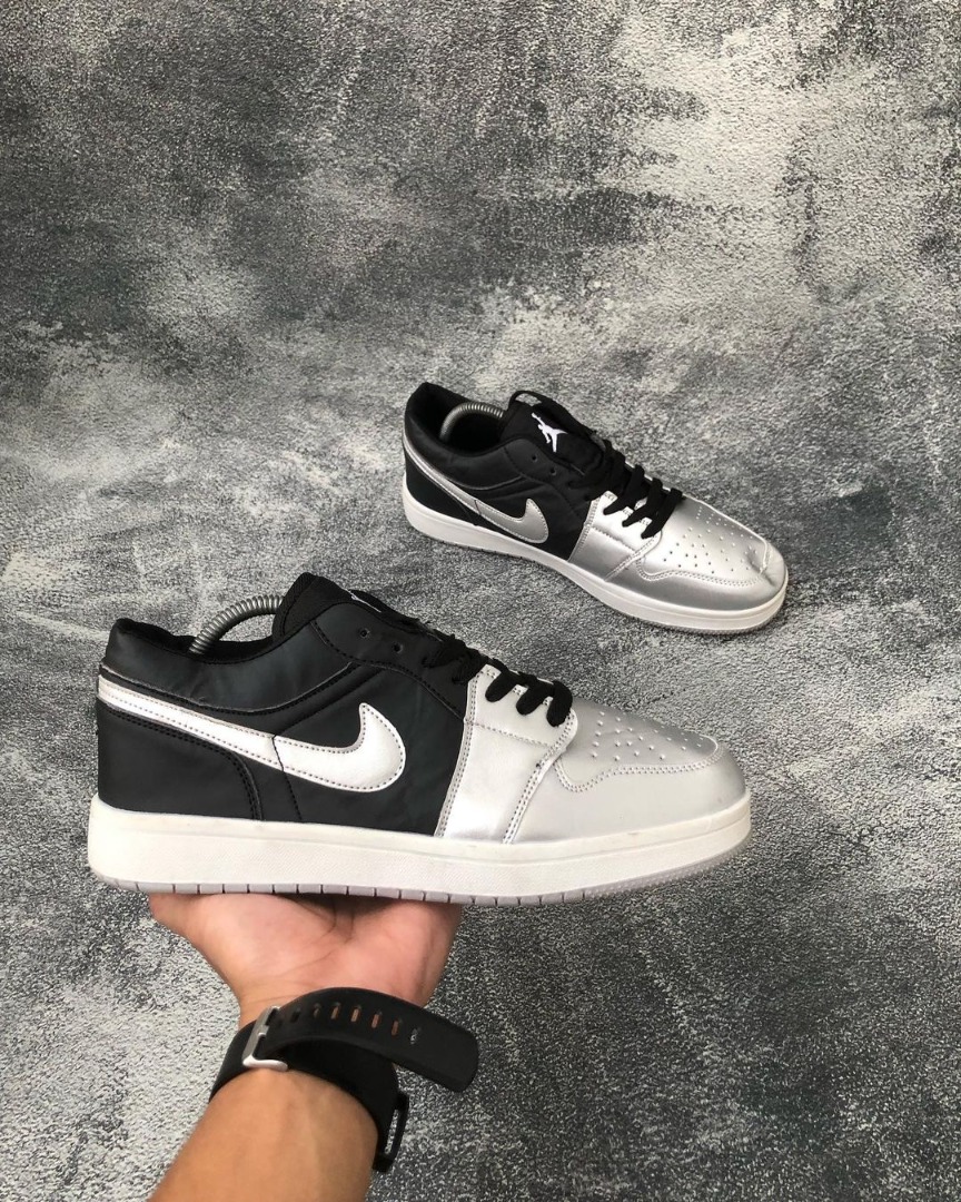 air jordan 1 low silver