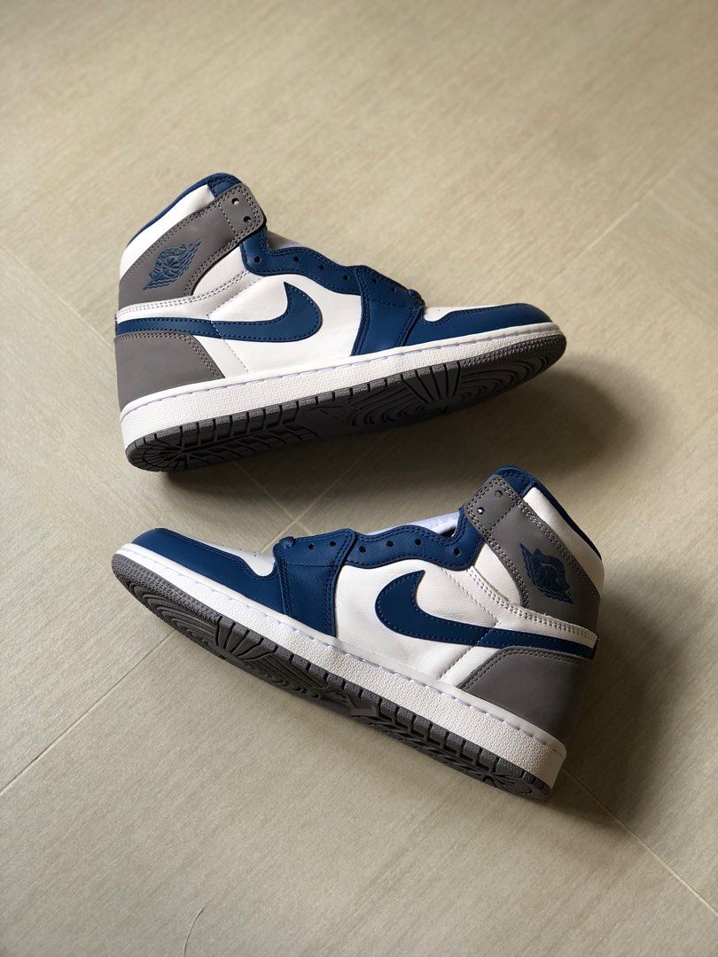 Nike air Jordan 1 true blue og high cut us 7 7.5 9.5 10, 男裝, 鞋 ...