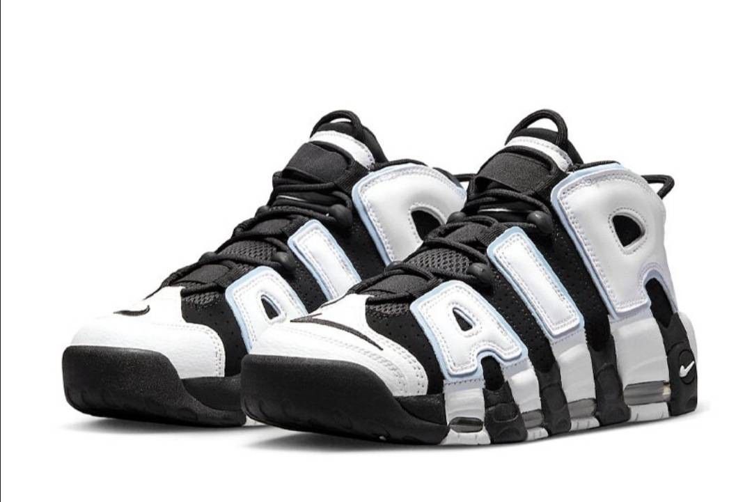 NIKE AIR MORE UPTEMPO 96 炫彩白黑大AIR 復古US 11, 他的時尚, 鞋