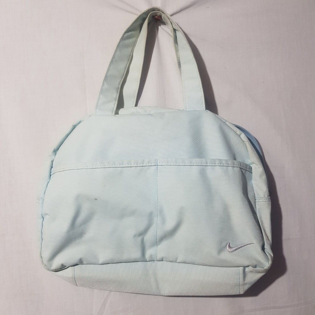 Nike sports bag light blue on Carousell