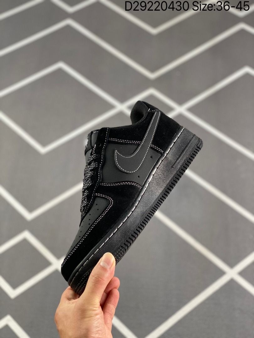 Air force 1 on sale black size 3
