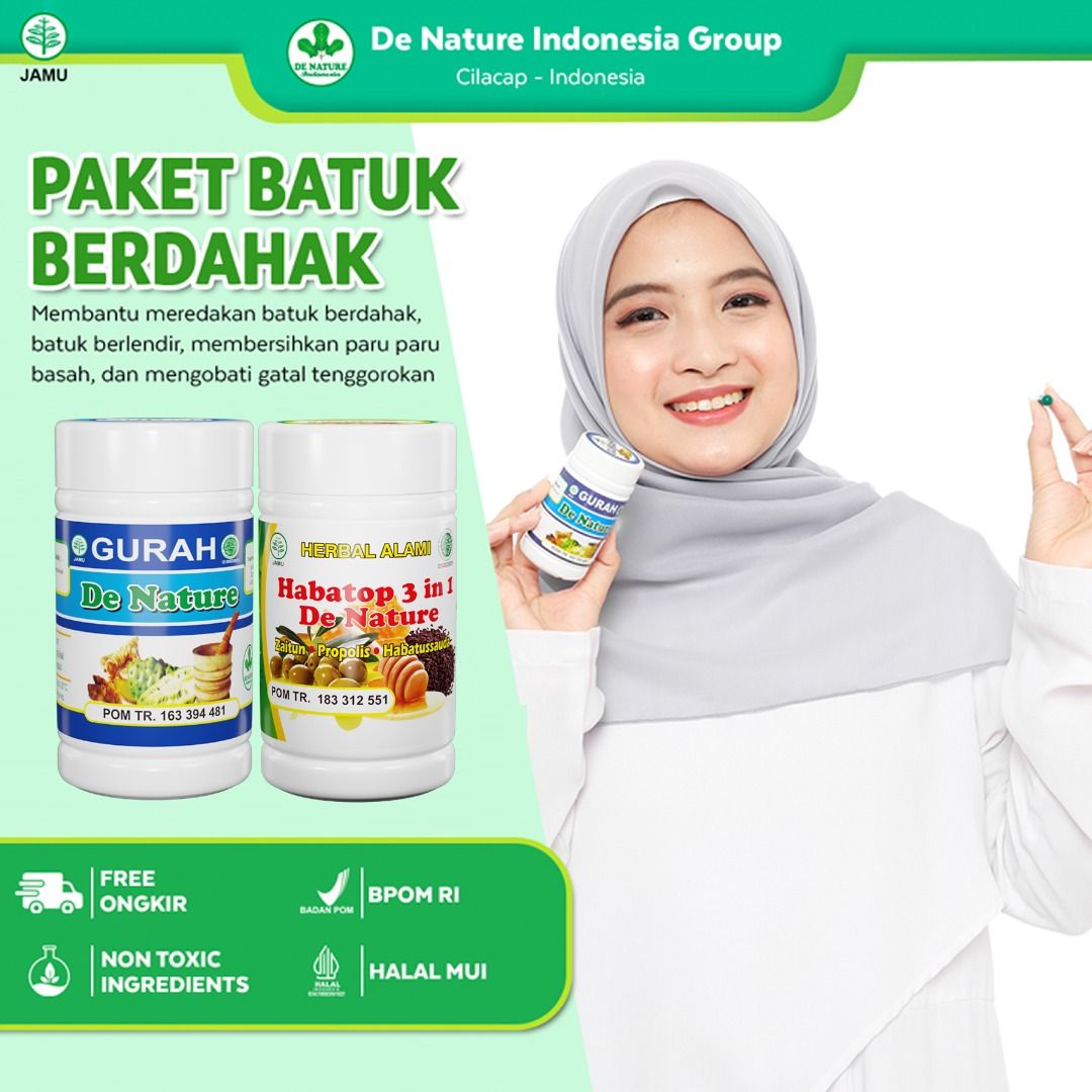 Obat Pneumonia Di Apotik De Nature Gurah Dan Habatop 3in1 Kesehatan And Kecantikan Kulit 3688