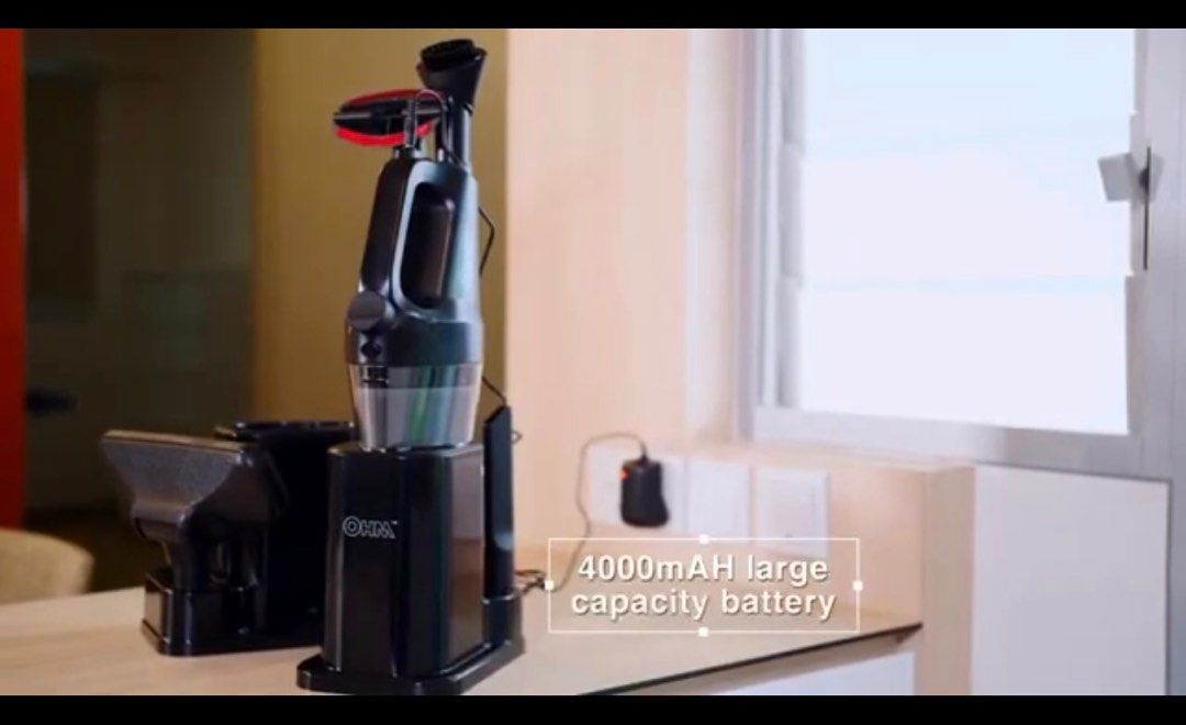 Ohm Cyclone Cordless Vacuum Cleaner SVC1021L, TV & Home Appliances