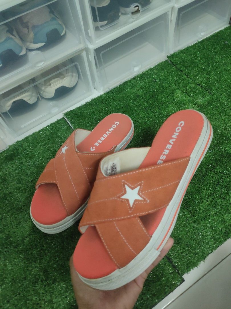 Converse One Star Sandal Red Sneakers, Women's Fashion, Footwear, Flats &  Sandals on Carousell