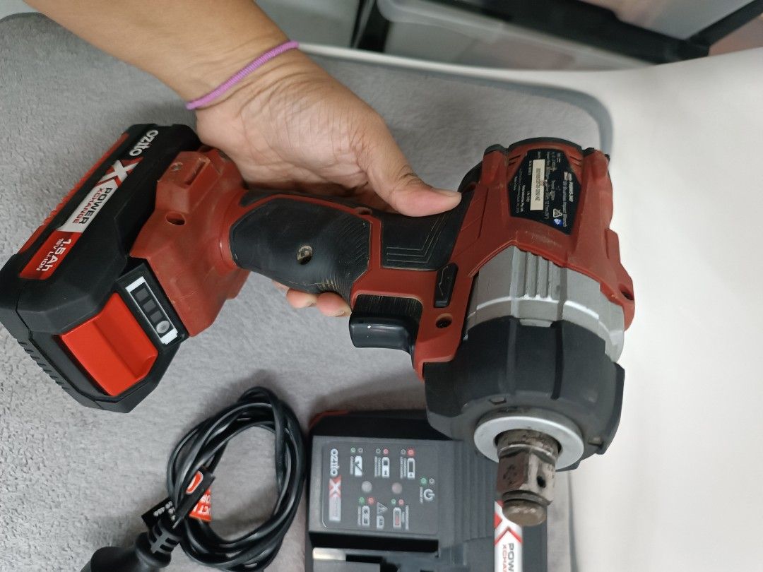 Ozito Brushless Impact Wrench Kit NO BOX Furniture Home Living Home Improvement Organization Home Improvement Tools Accessories on Carousell