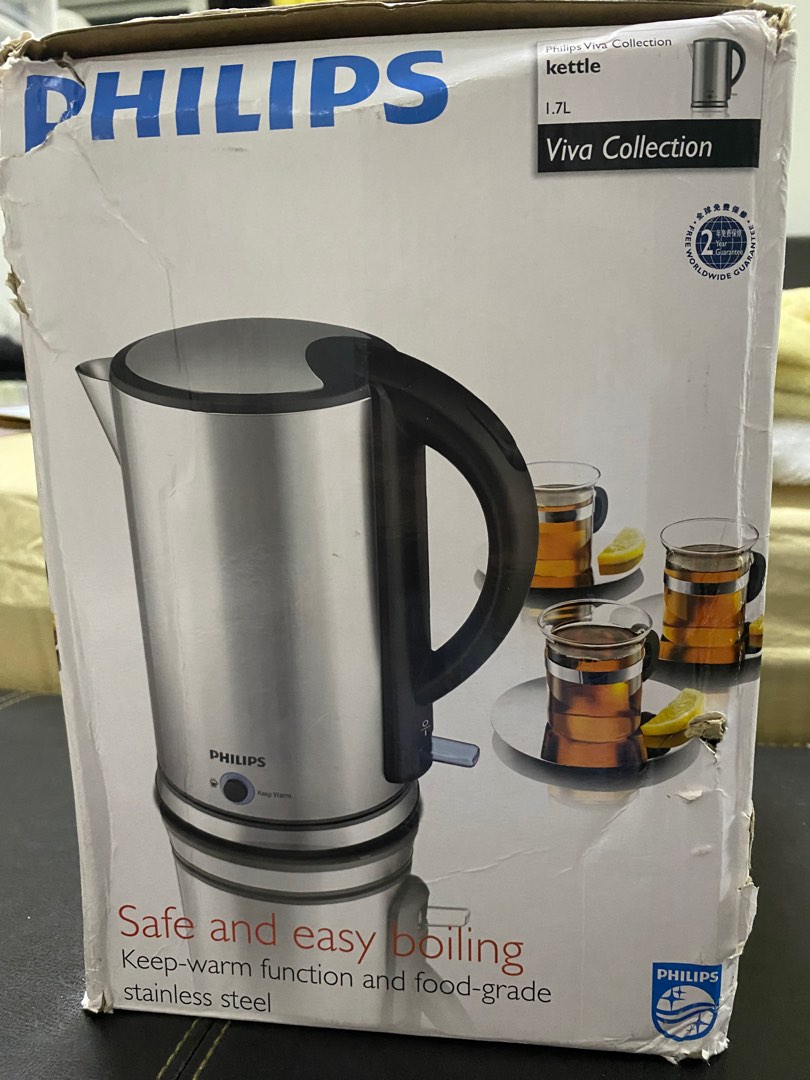 Philips 1.7L kettle (Keep warm function), TV & Home Appliances, Kitchen